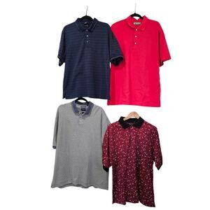 Bundle Lot Of 4 Golf Polo Set Size L